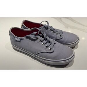 VANS Camden Stripe Purple Shoes Lavender Embroidered Women's SIZE 8.5